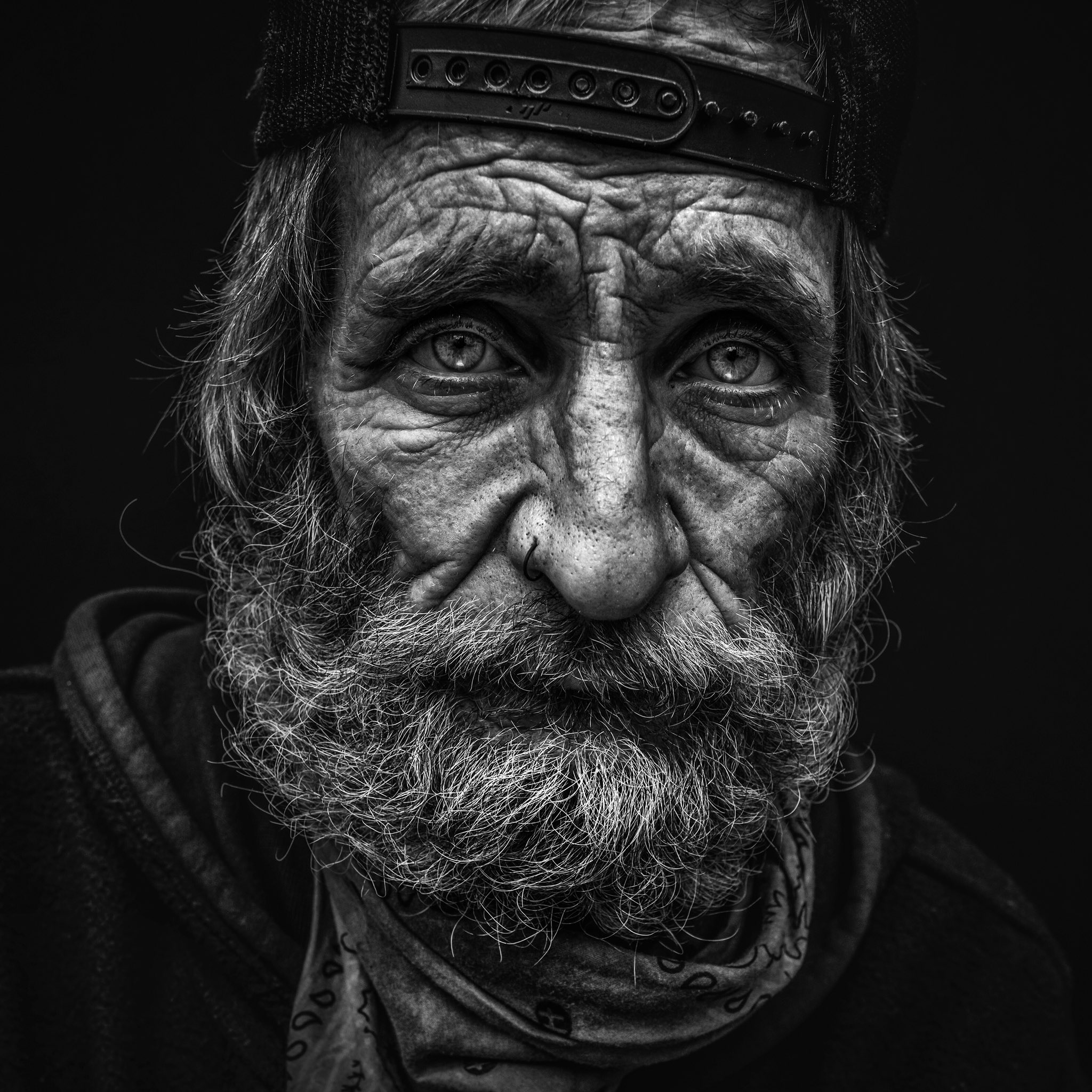 Бездомный старик арт