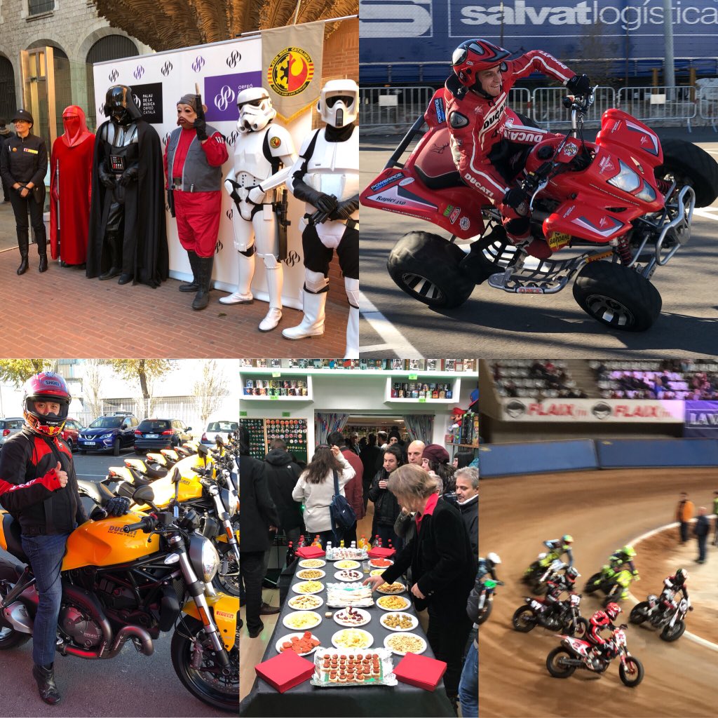lucducatibcn's tweet photo. @lafm_es @FOXHomeSpain @20thCFoxSp @Alber_Barrios @Almu66 @gLIT2015 @SergioMiln @WayToBlueES @Guileak @NoemiEscribano #ButacayButacón #eventman en día poder ver a los Star Wars después exhibición de stuntman prueba Ducati Monster 821 y tarde inauguración tienda cómics y superprestigio dirttrack track un día increíble @lucducatibcn https://t.co/pI4RCWcUTw