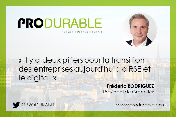PRODURABLE's tweet photo. 📢Fréderic Rodriguez, Président de @GreenFlex à @PRODURABLE 2017 #bestquote #engagement #entreprises #digital #RSE 

📅RDV les 4-5 avril 2018 ! https://t.co/P7FMjnO7mF