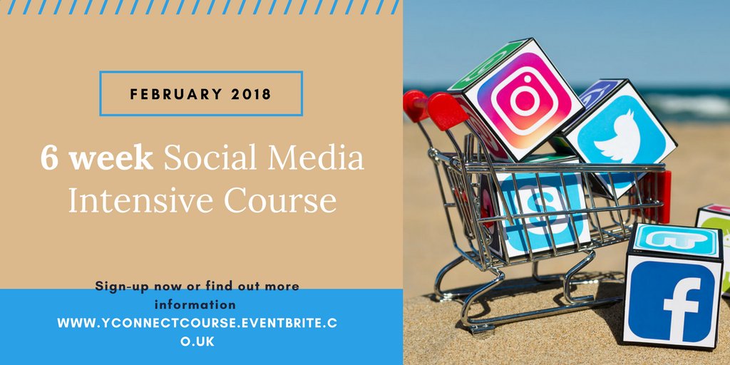 Social Media 6 week programme for small businesses with our in house youth marketing team <a href="/weareyconnect/">Yconnect</a> starts in February 2018- Bookings now open: bit.ly/2BJnt3h