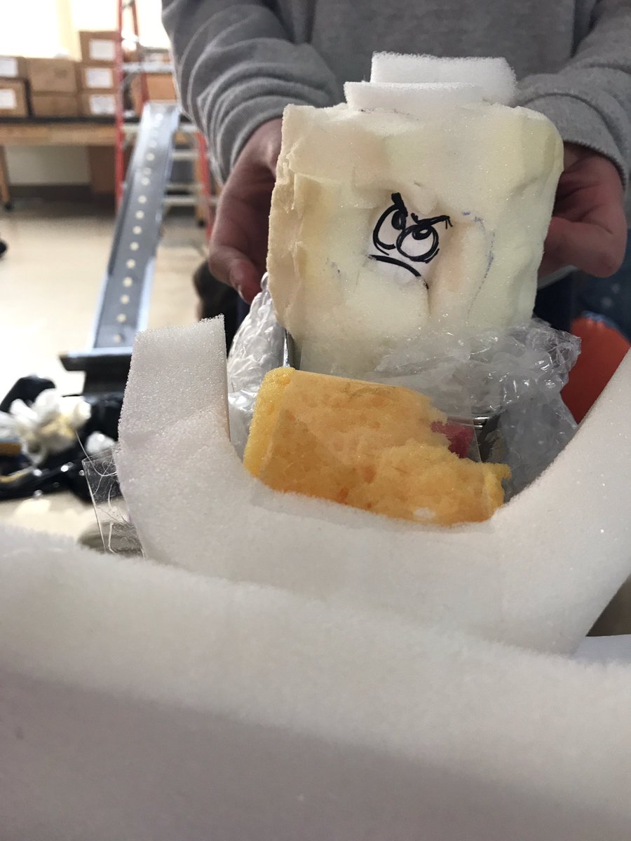 Crash Test Eggs presentation day in 7th grade science! They did an egg-cellent job. #designchallenge #stem #engineering