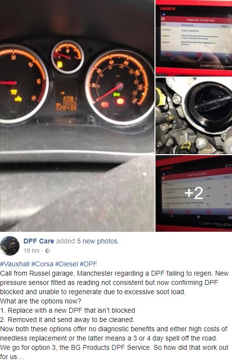 1.3 #Corsa CDTi with warning lights on + Deposit buildup - facebook.com/BGGreatBritain… Reading 255% soot load, 8Kpa of pressure. Following BG DPF &amp; Emissions Service: Clean as a whistle. See also GarageWire's Product Review at PSI Tuning, Staffs: youtube.com/watch?v=VReP8a…