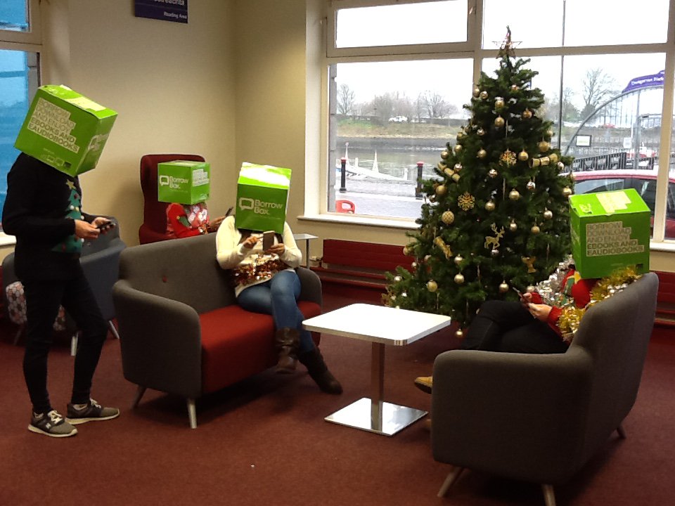 WaterfordLibs's tweet photo. Hi @BorrowBox, we're getting our heads stuck into the Borrow Box library app here in #Dungarvan #Waterford, #Ireland #ebooks :) #LibraryEbooks https://t.co/CUKjQKUMaX