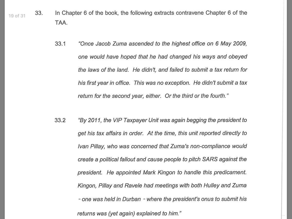 karynmaughan's tweet photo. Dear God in Heaven.
SARS Commssioner has identified every part of #ThePresidentsKeepers that he says violates taxpayer confidentiality. 
Thus confirming the truthfulness of these damning excerpts about President Zuma tax affairs: https://t.co/3oRN6dqDjJ