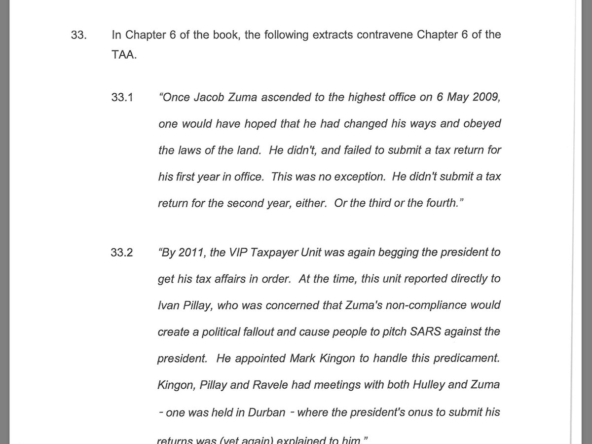 karynmaughan's tweet photo. Dear God in Heaven.
SARS Commssioner has identified every part of #ThePresidentsKeepers that he says violates taxpayer confidentiality. 
Thus confirming the truthfulness of these damning excerpts about President Zuma tax affairs: https://t.co/3oRN6dqDjJ