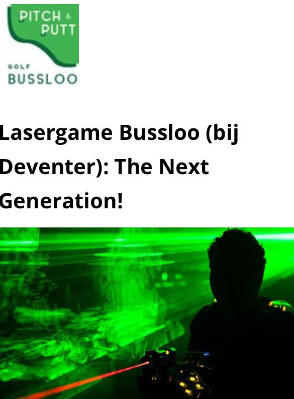 Officiële opening nieuwe attractie Lasergame Pitch &amp; Putt Bussloo mooi moment voor zoon Luke van Bas en Nathalie van Roosmalen. Mooie afronding bouwproces en formele start nieuwe mogelijkheid (groeps)ontspannen in Voorst. Succes!