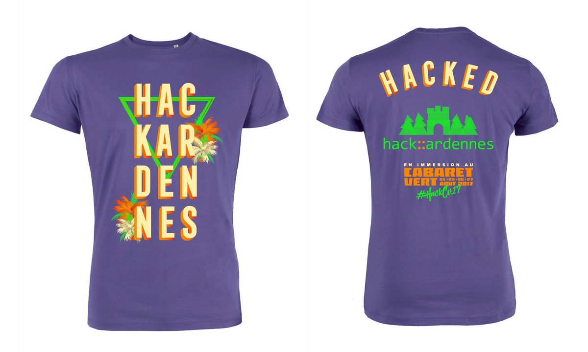 HackArdennes's tweet photo. Vous aviez aimé nos #TShirts #hackardennes et #HackCV17 au @CabaretVert ?
Vous cherchez l'idée de cadeau #geek #ardennes ?
Go : achetez nos t-shirts sur https://t.co/15oyjPNmn6 https://t.co/yBOoEStZtE