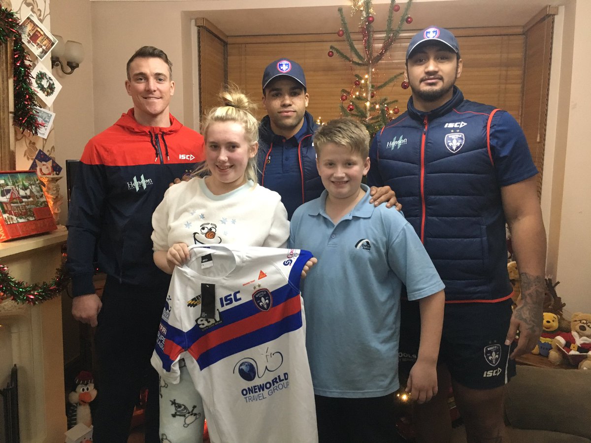 We have our first shirt delivery this evening from the first team players just in time for Christmas