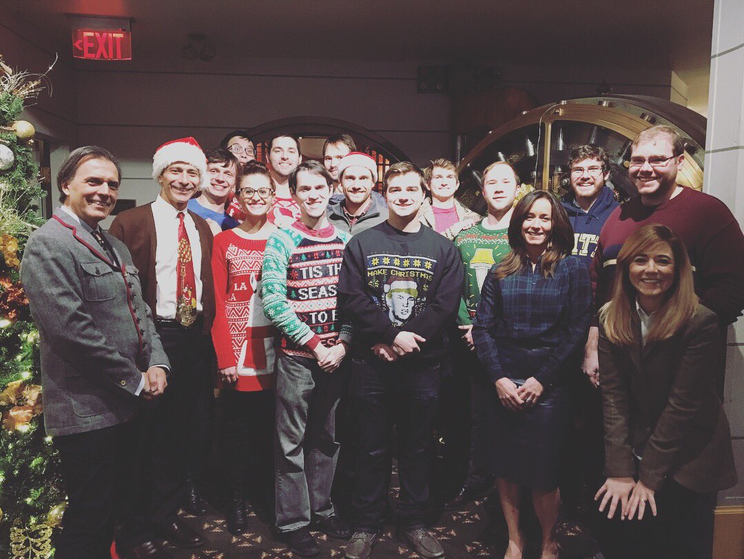 KatrinaMKelly's tweet photo. Happy holidays @PittEnergy and @Pittengineering Power group :-) #PittPower https://t.co/fqHFy94d56