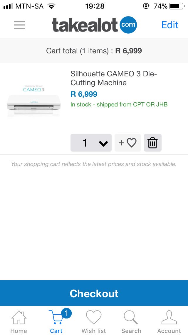 SandtonMom's tweet photo. @TAKEALOT Hi. I’ve been trying to add this to my cart but the price increases when it’s time to checkout https://t.co/VhzMg0pcZO