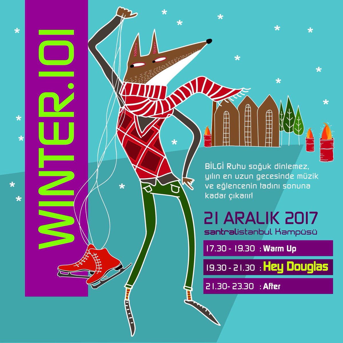 Yılın en uzun gecesinde Santral Kampüsünde buluşalım! ⛄️⛸⛷❄️