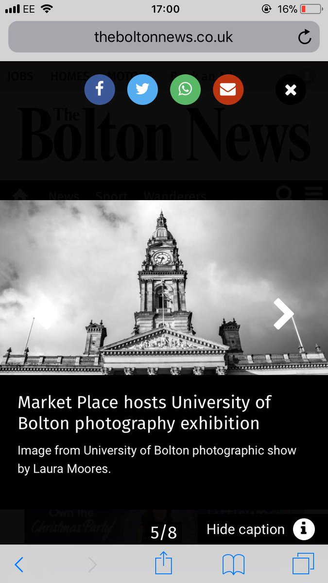 LauraBWFC's tweet photo. Loved seeing one of my images in @TheBoltonNews today! Head down to the @FullExposure17 exhibition in Bolton Market Place to see more photographs from @BoltonUni BA &amp; MA students! 📷 https://t.co/wQjnEMMmnB