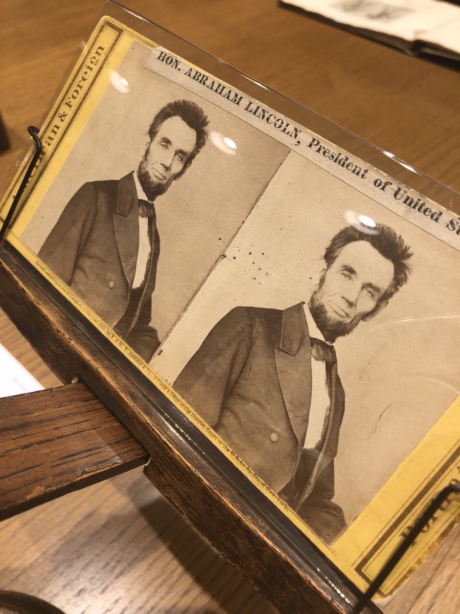 LibnOfCongress's tweet photo. I’m having another pinch me moment. Looking at 1865 photographs of Abraham Lincoln from the @librarycongress Prints and Photographs Division. https://t.co/u8CXMvwpFT