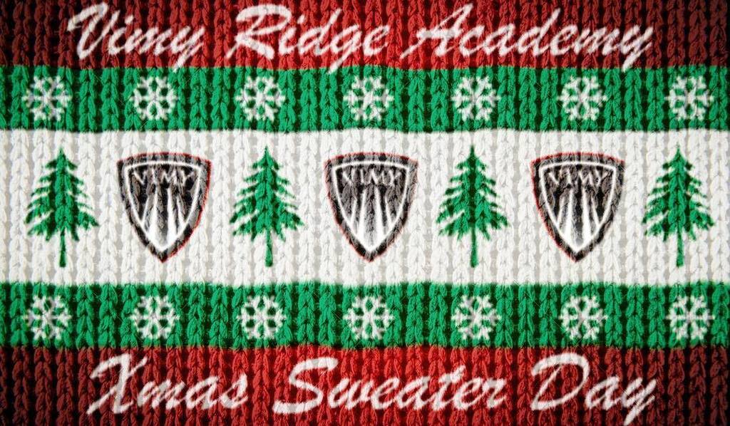 VimyAcademy's tweet photo. GIFT CARD GIVE AWAY! On Wednesday post a picture of you wearing your Xmas sweater and hashtag #VimyXmas for your chance to win! Hint: make sure there's a Vimy Logo in your photo. #vimycontest #epsb #yeg #co https://t.co/YpNvDuiSbO