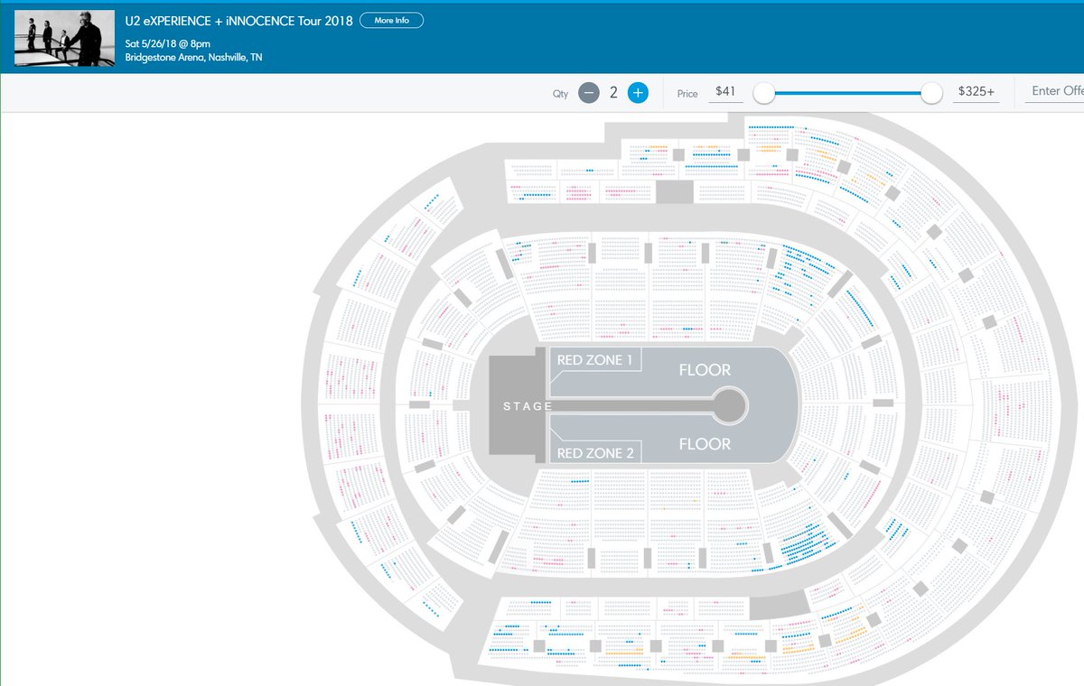 Bridgestone Arena Seating Chart U2