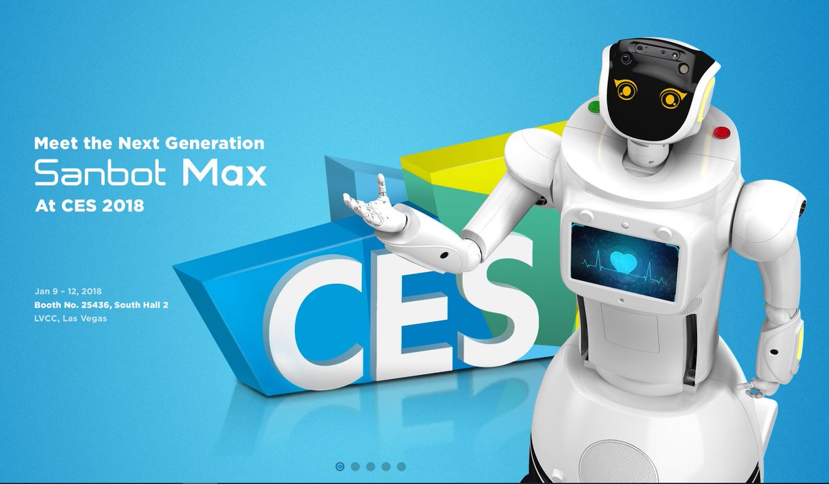 nrpena's tweet image. I&apos;ll be hanging out with this #robot from @Sanbot_Robot  while at #CES2018! So many #NewRobots to check out this year at #CES. @HiTechchic
