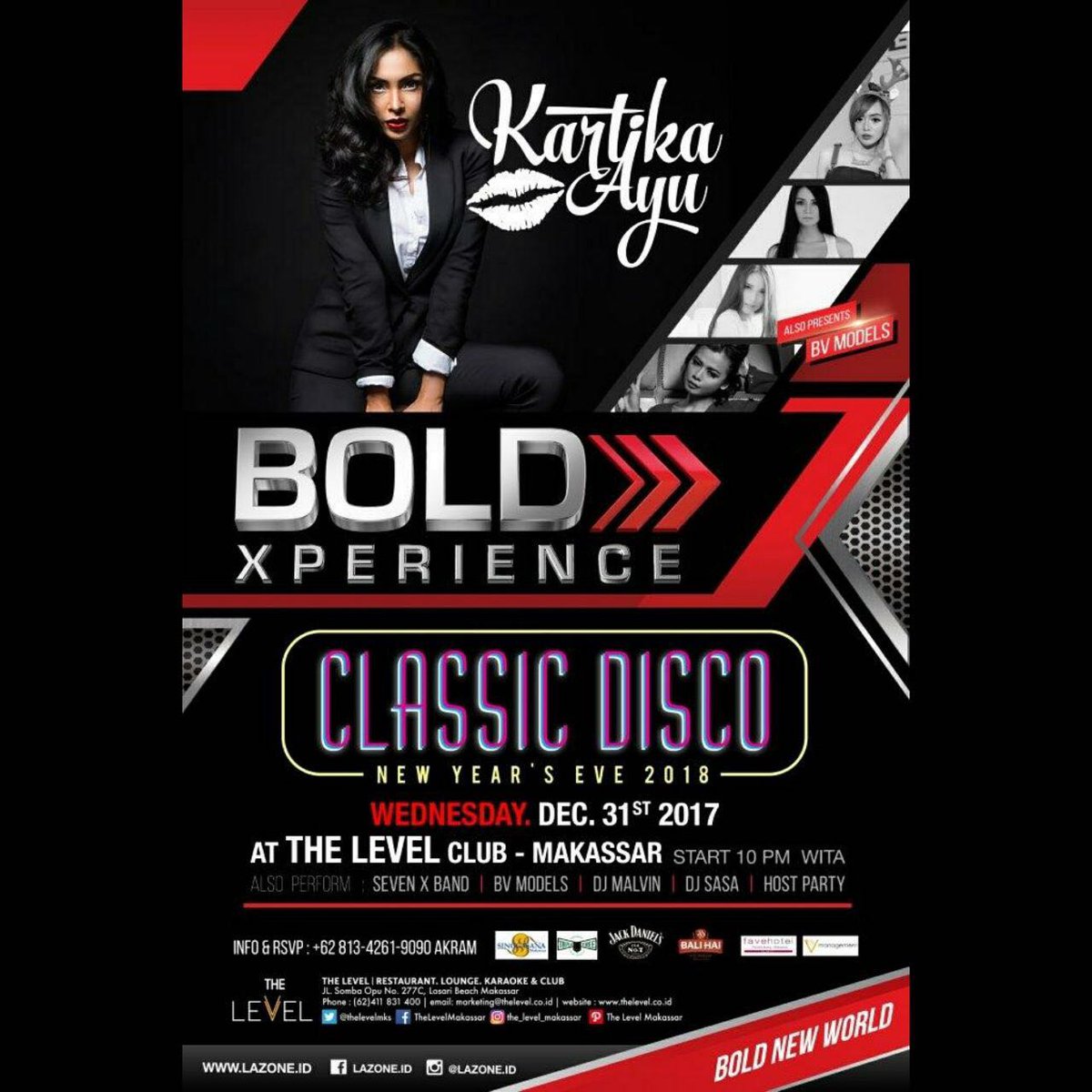 New Years Eve 2018 CLASSIC DISCO Sunday Dec 31, 2017 with Kartika Ayu <a href="/dj_kartikaayu/">kartika ayu</a> ,BV Models <a href="/bvmanagementinc/">BVManagement</a> , Seven X band @seven_x_band_official , Malvin <a href="/malfinmalik/">malfin malik</a> , Sasa @sasadasampetoding  #eventmakassar #makassarevent #pantailosari #pantai_losari #eventmakassar