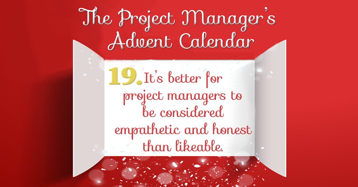 prince2blog's tweet photo. #Leaders often make the mistake of trying too hard to get their colleagues or employees to like them.
Instead, #ProjectManagers should aim to show their team #empathy, and be open and #honest in their responses. This will build #trust and #respect.
#ProjectAdvent #Leadership https://t.co/FljAVzdXBH