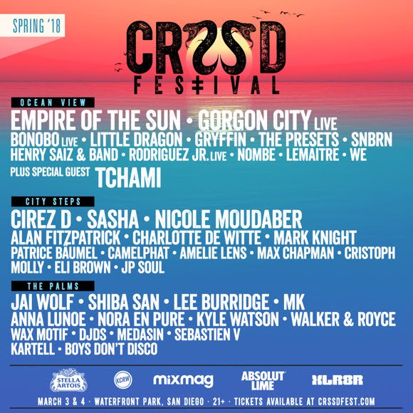 DJOYbeat's tweet image. Check out the @crssdfest lineup for March 3 &amp;amp; 4 in #SanDiego! Who do you want to see? #CRSSD