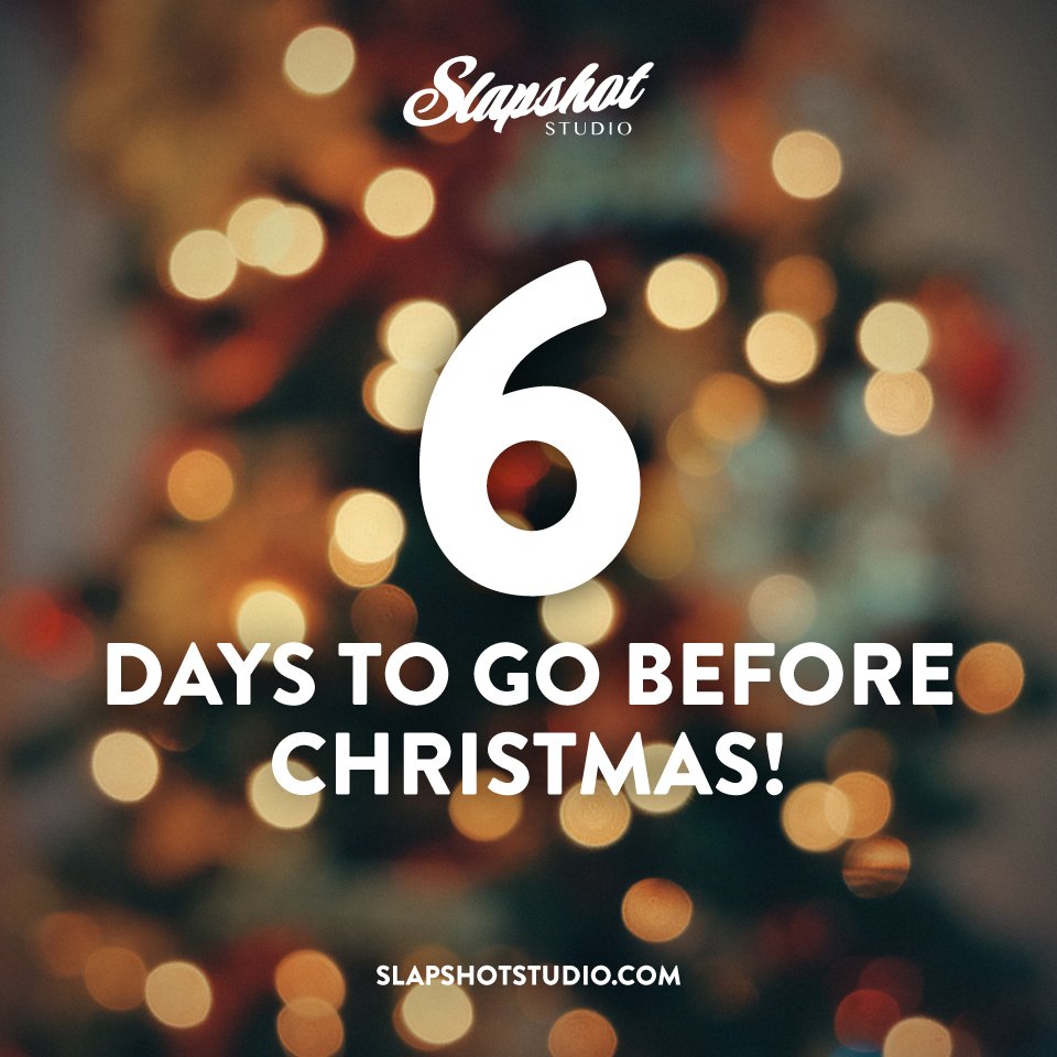 slapshotstudio's tweet photo. #Christmas is only 6 days away! Let's continue to spread love and good vibes. 

#ChristmasCountdown https://t.co/WpP0E4umKd