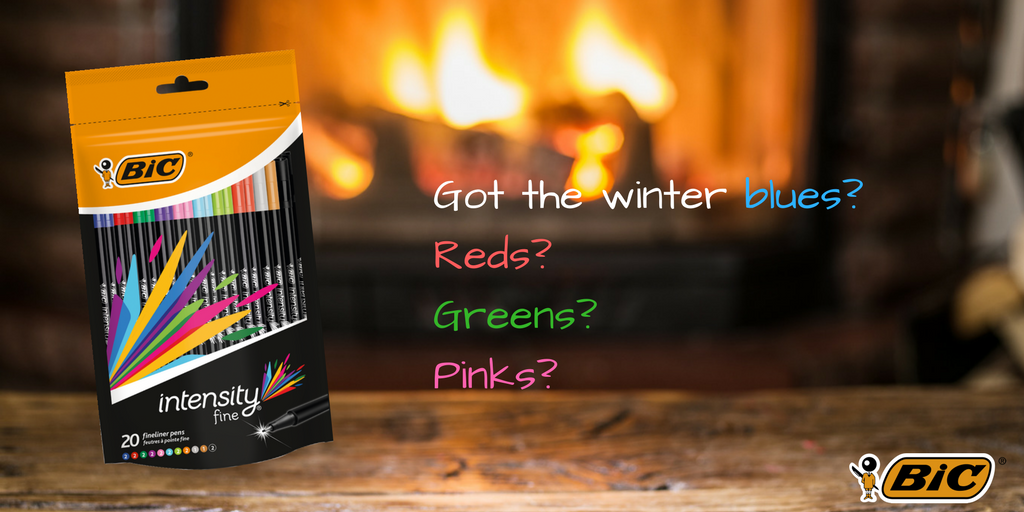 Take your pick from loads of BIC® Intensity Fine colours, guaranteed to brighten up those dark winter evenings.