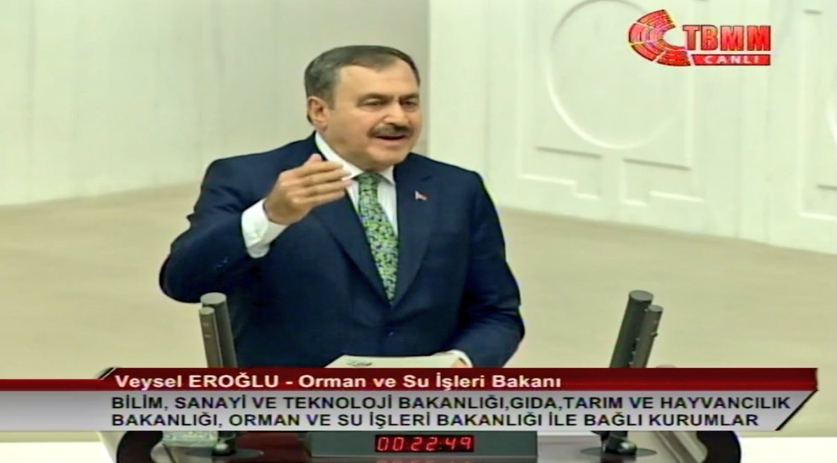 Orman ve Su İşleri Bakanlığı ile bağlı kuruluşların 2018 Yılı Bütçesinin TBMM Genel Kurulu Görüşmelerinde Bakanımız <a href="/VeyselEroglu/">Veysel Eroğlu</a> hitap ediyor. 📡#CanlıYayın bit.ly/1Ahi2Rx