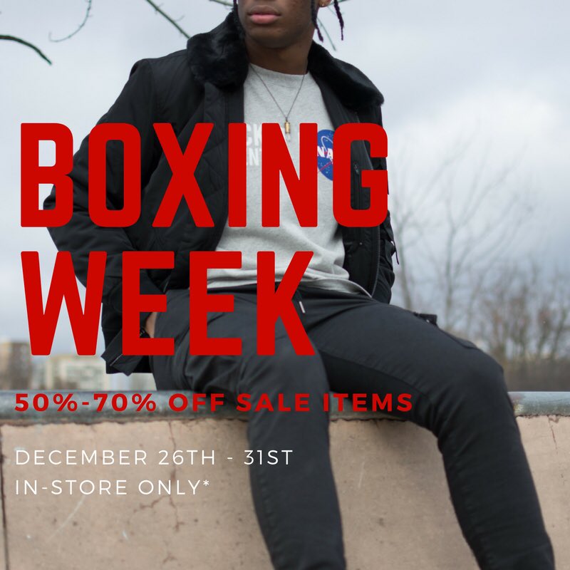 Our Boxing Week sale will be our BIGGEST sale yet! 50 - 70% off select sale items in-store from Dec. 26th to 31st! Mark your calendars 📆 #UptownWaterloo #KWAwesome #Waterloo #Kitchener