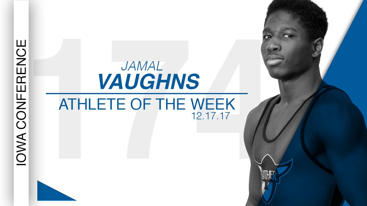 norsesports's tweet photo. Jamal Vaughns Named the Iowa Conference Male Athlete of the Week! #TLAN #LutherCollege https://t.co/gXQImCMM8p