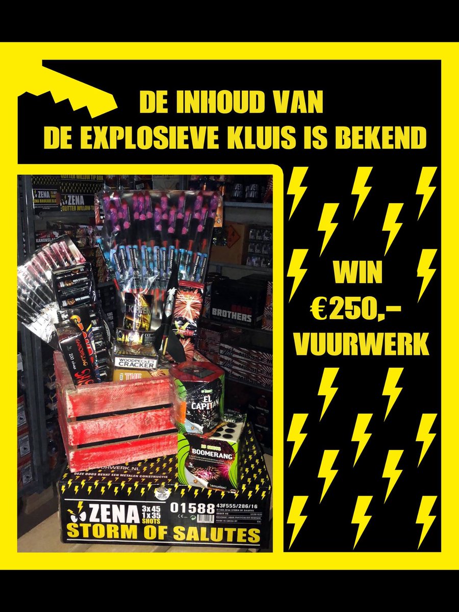 De inhoud van de vuurwerkkluis is bekend....... facebook.com/vuurwerkDRV/po…