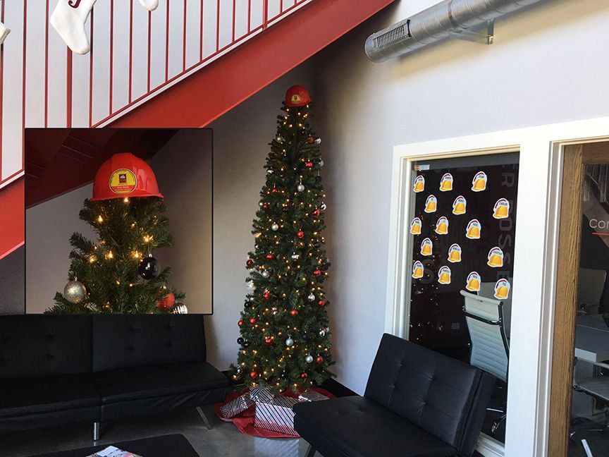 AllanBlockWalls's tweet photo. Love the Christmas spirit at one of our trained AB contractors in Illinois - @CRSchmidtInc.  Love the tree topper!  Hoping you have wonderful holiday season. #allanblock #alwaysbetter https://t.co/oXyOQh3wgC