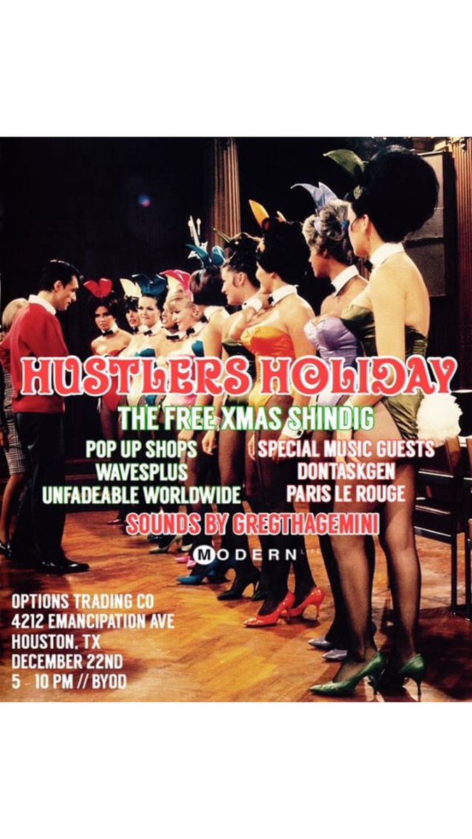 Parislerouge's tweet photo. BACK 2 BACK EVENTS
THURSDAY- #PROJECT1200 W/ @1200CeeJay & FRIENDS
FRIDAY - #HUSTLERSHOLIDAY PARTY W/ @ModernLifeMag
POP OUT!!! https://t.co/3ZjYLcgPoc