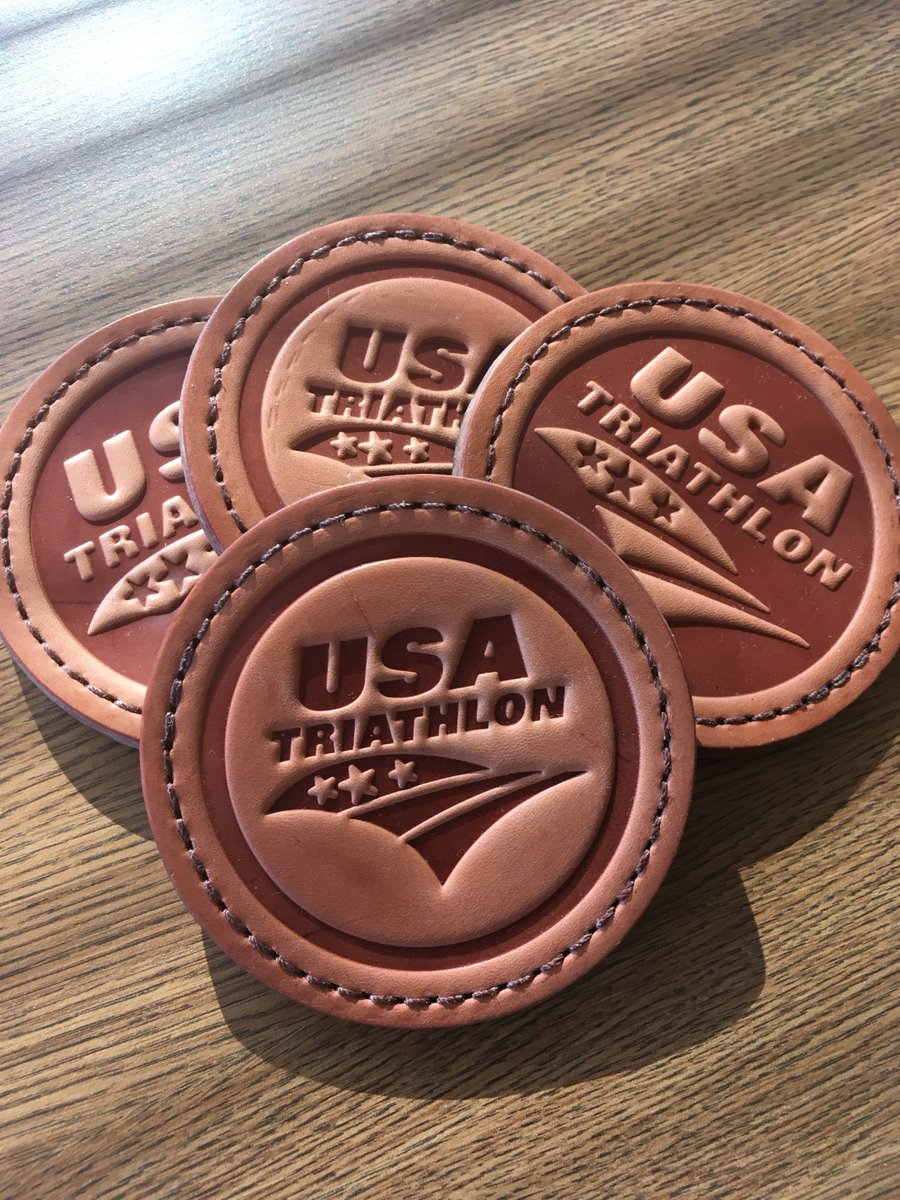 Hey #USATNCC participants! Share a photo of your training and use #USATNCC for a chance to win this set of 4 USAT leather coasters. Giveaway closes December 30th. Happy training!