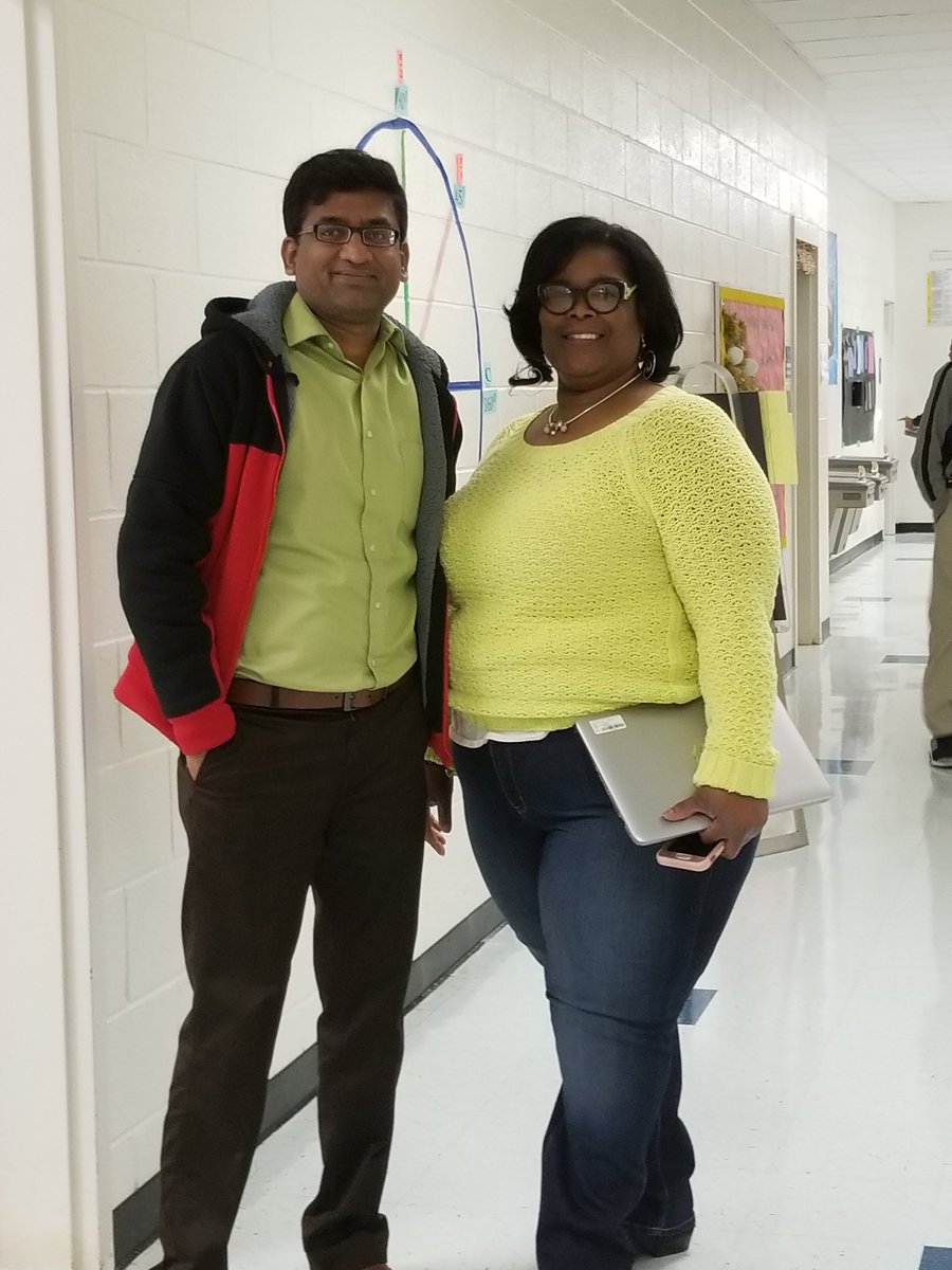 EXCEL_ELA's tweet photo. Co-Teaching and goal reaching, Mr. Madhu and Mrs. McLeod are @EXCELAcademyHCS are such partners in personalized learning they even dressed alike. #EXCELisALLin  #TeamOneLoveEXA #ForUsItsPersonalEXA #Twinning #EnsuringSuccess https://t.co/3nwGPjBmDR