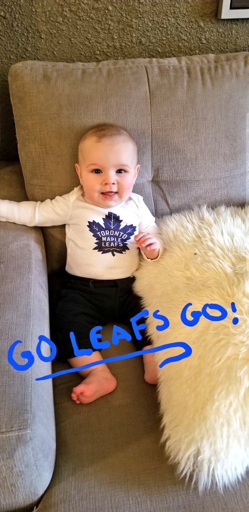 JohnFlude's tweet photo. Carter is ready to celebrate the #Leafs 100th birthday! Here's to the next century! #LeafsDay #LeafsNation #GoLeafsGo #TMLtalk https://t.co/02FszWnU4U