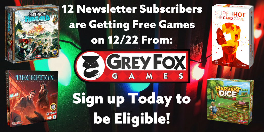 GreyFoxGames's tweet image. It's not too late to get subscribed to our newsletter for a chance to win one of 12 games we're giving away on 12/22. greyfoxgames.com/newsletter/ #1DayofGreyFoxBut12Games #BadHashtags