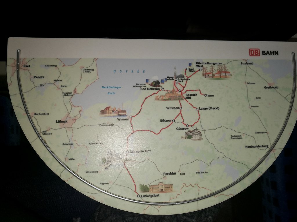 NadineKupfer's tweet photo. Meine Heimatstadt im Osten von M-V hat laut #DB scheinbar nicht so viel zu bieten. - Vielleicht ist es aber auch nur eine Werbemaßnahme für Westmecklenburg. https://t.co/dAIcgRlO0y