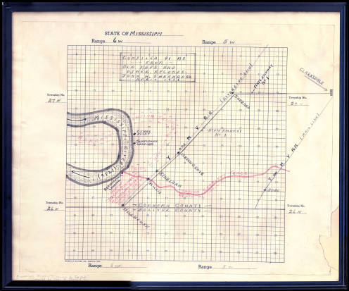 msdiglib's tweet photo. Carnegie Public Library: Map of the location of DeSoto's first sighting of the Mississippi River, near Robinsonville Landing. https://t.co/wny14XdUr1 https://t.co/IqPdGgAWeU