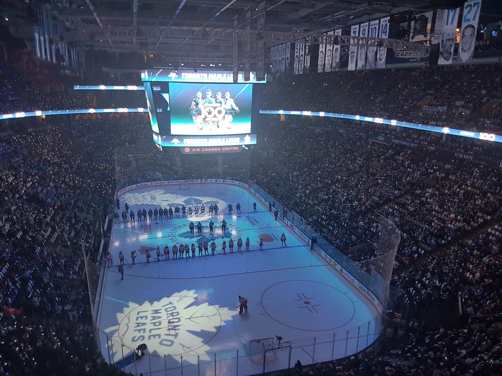 milicaruoft's tweet photo. Enjoying a historic Maple Leafs game thanks to #OSPE.  Going strong for 100 years! @OSPE_CEO @O_S_P_E #ThePersonal https://t.co/orY4b9mhz1