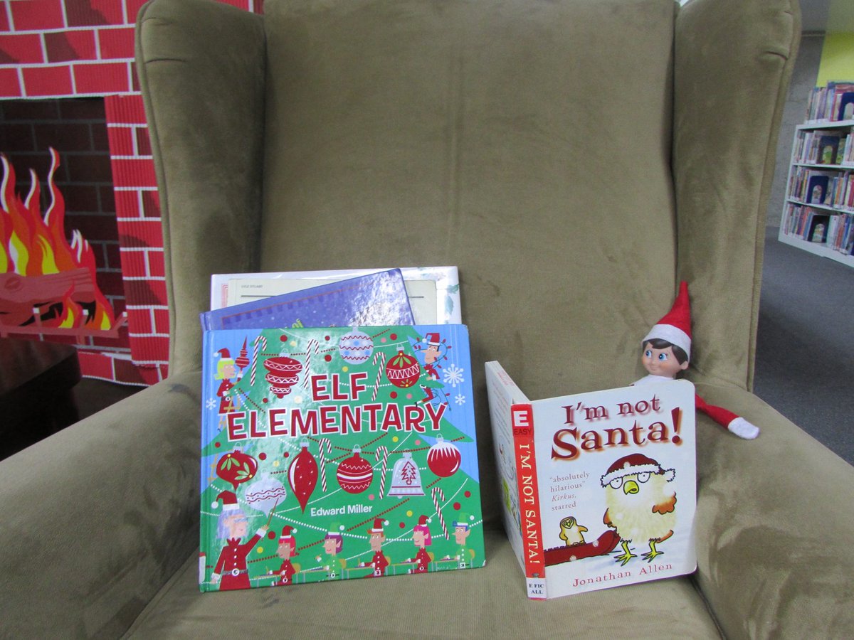 Day #17: Chill with Dewey and your favorite book at the Library!