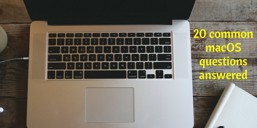 mohawklibrary's tweet image. Have a Mac? New Mac user? Check out these 20 common macOS questions to make your life a little easier. ow.ly/vXmm30hkg0x #TechTuesday #MacComputers #WheresTheControlKey