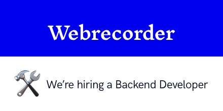 webrecorder_io's tweet image. Want to help us make Webrecorder better and more scalable?

We're hiring a backend-end developer @rhizome

webrecorder.io/jobs/Webrecord…
Apply by January 16th, 2018!

Also, the webrecorder.io home page gets a visual update, take a look!