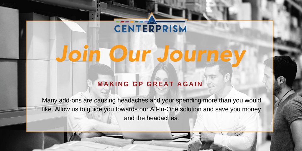 Centerprism's tweet photo. BEEP BEEP!!! LOOK OUT! #FullSpectrumERP solution coming your way! Jump in and join #Centerprism as we #MakeGPGreatAgain. https://t.co/piddL84Kgs