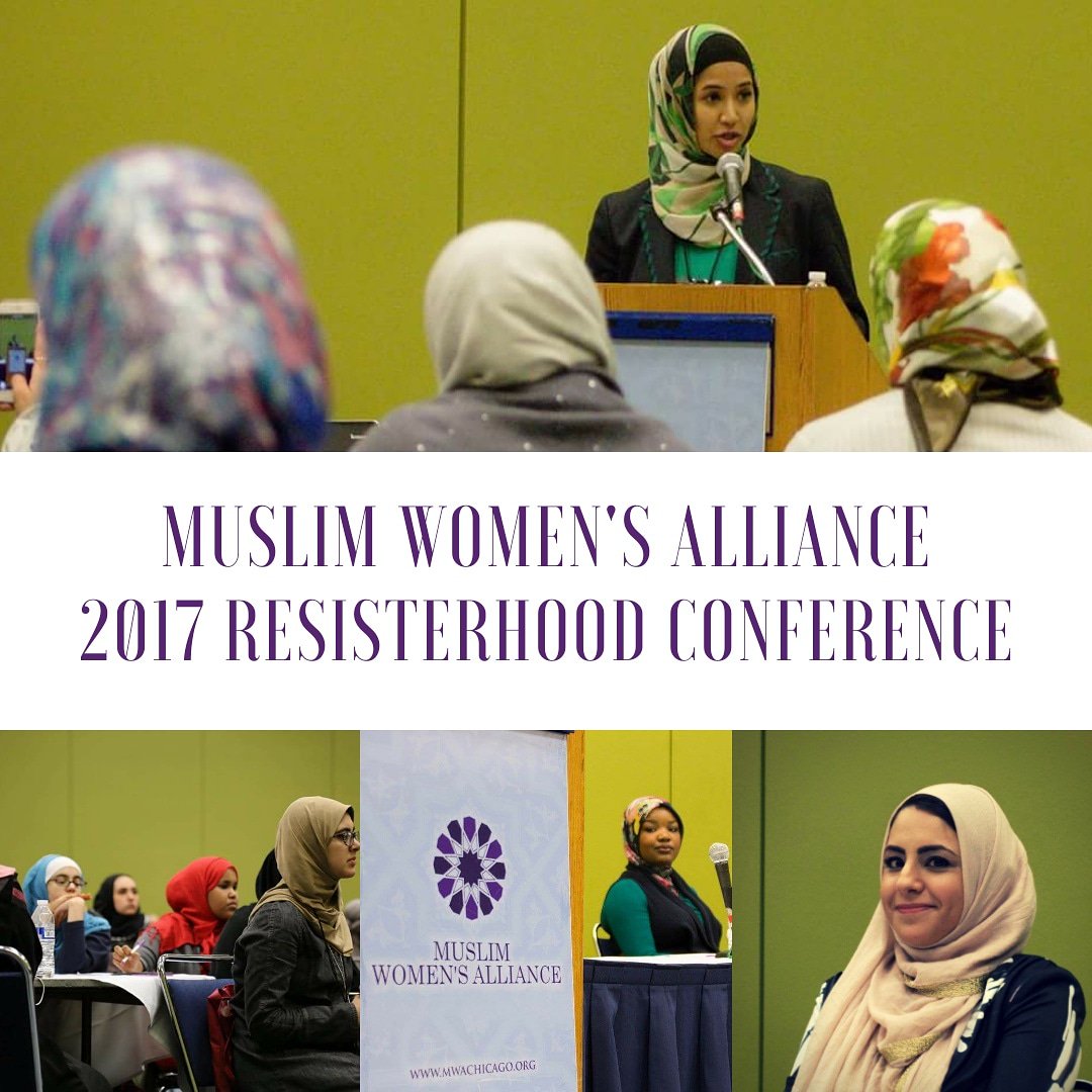 MWAChicago's tweet photo. 2017 isn't leaving until Muslim women have their say. Join @MWAChicago at this year's @MAS_ICNA_CONV on Sat. Dec. 30th. Get the tools you need to make sure that 2018 is the year when we dismantle bigotry, misogyny, stigmatization of mental illness and silencing of women. #MAS17 https://t.co/uRATU18fUe