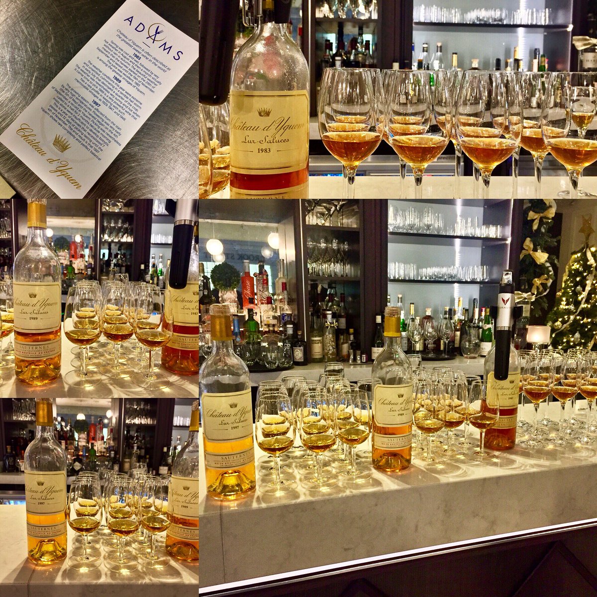 RestaurantAdams's tweet image. you can have a tasting of #1983 #1989 and #1997 @mYquem with us @CoravinUK - perfect with cheese or dessert to finish off your experience
A unique and special way to enjoy this amazing sweet wine and compare 3 stellar vintages side by side
#unique #wine #tasting #dyquem