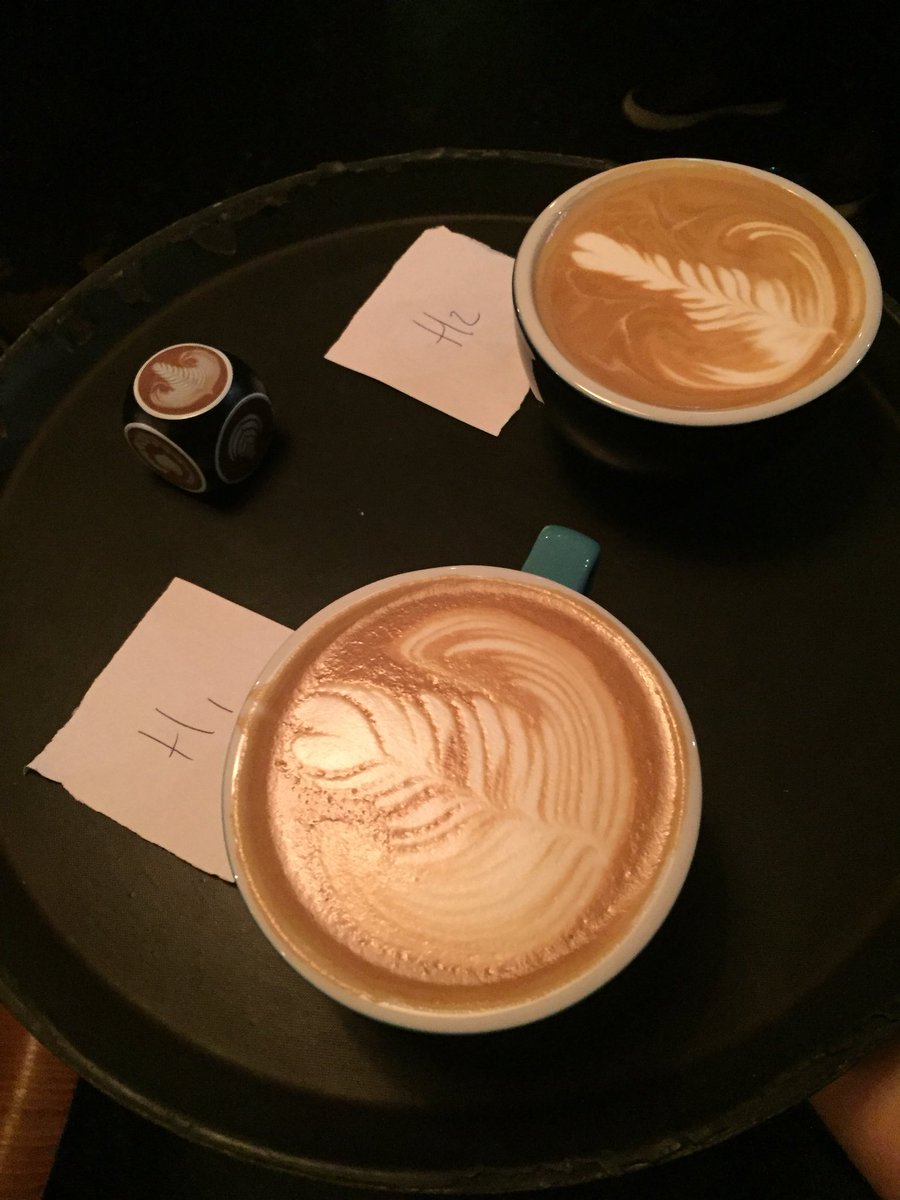 vinibarista's tweet photo. First round almost done @firehousebread @JavaRepublic Latte Art Though Down https://t.co/an81cuE3Ay