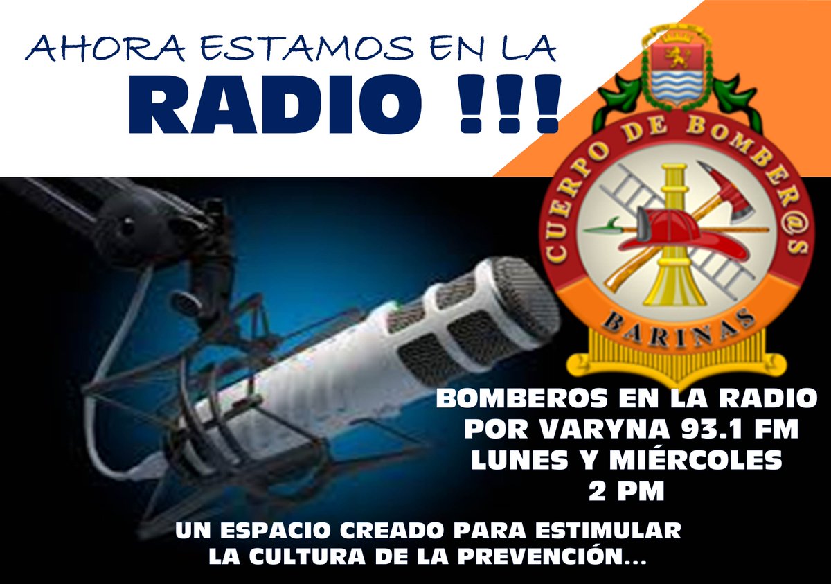 bomberosbns's tweet photo. Bomberos Barinas en la Radio...! https://t.co/hZmMnN7Bs4