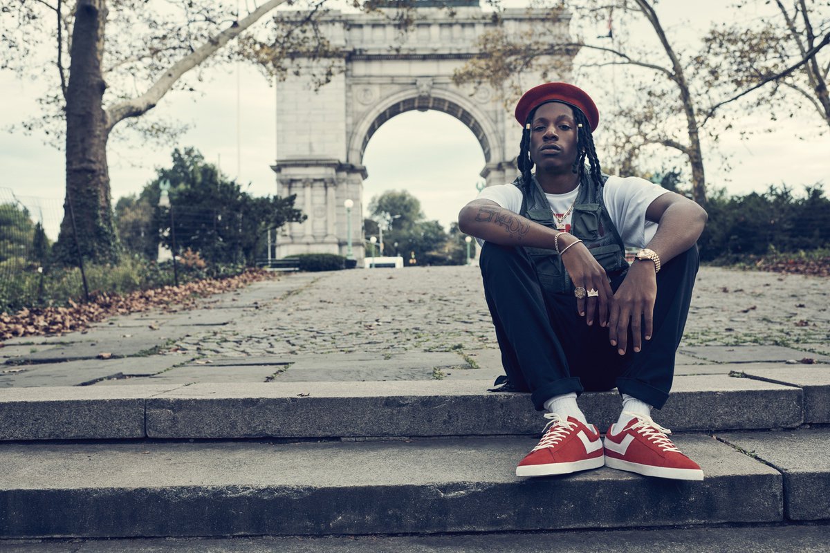 PONYbrand's tweet photo. @joeyBADASS_  in his red suede, signature Pro Era x PONY sneakers.🗽
Available now at https://t.co/tcqcXcjHbg and @UrbanOutfitters. 🗽 https://t.co/zY8meQ0krJ
