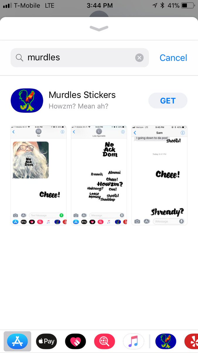 Brah, we out hea! Was hiding in one puka, but came out fo make some stuffs. Murdles Stickers in da app store right now bullay. Need iOS 11 li dat. Chuts den. #murdlesstickers #cheee #noackdom