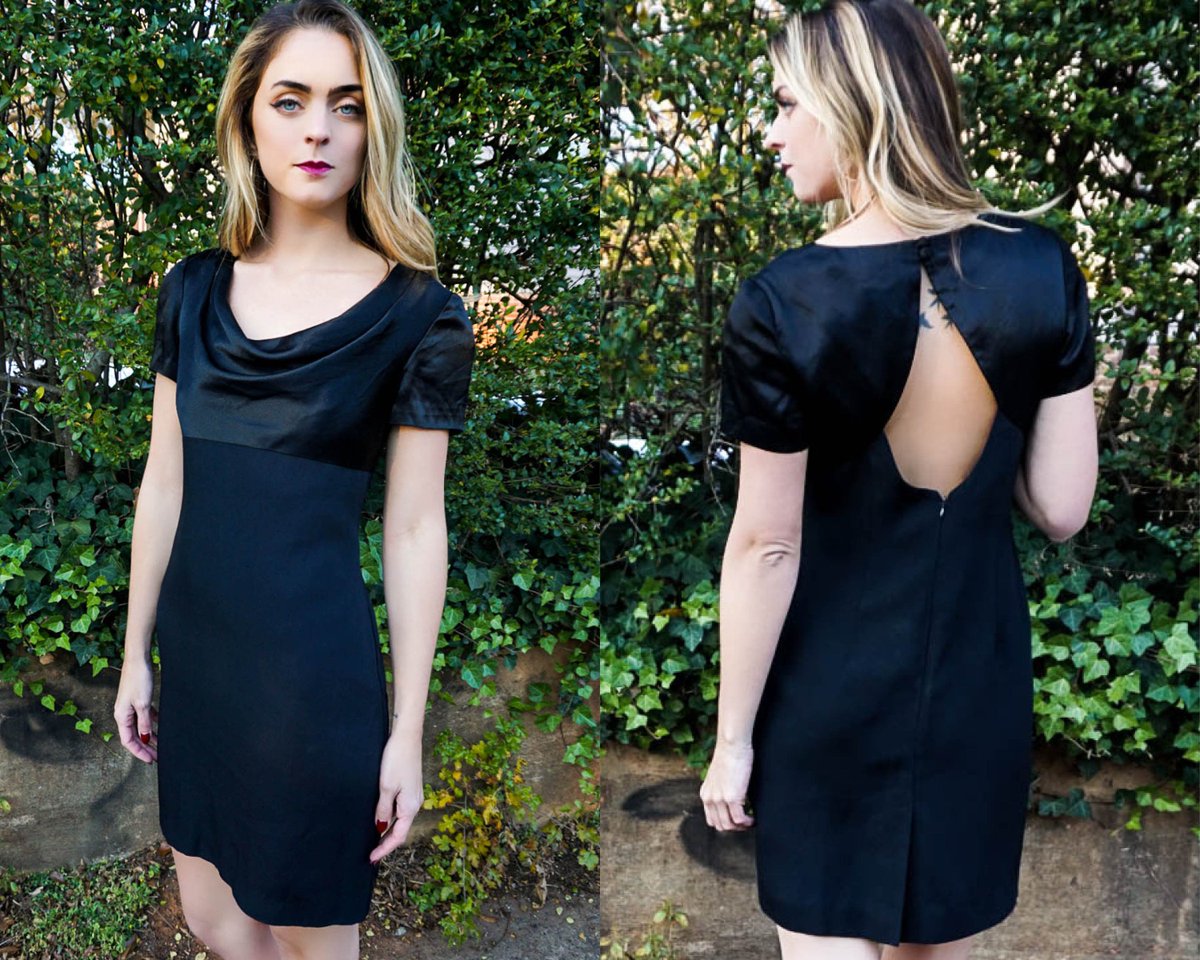 RTBVintage's tweet photo. Open your mind (and dress) up to a sassy #NYE. This vintage 80s party dress with an open back is perfect for ringing in 2018!  https://t.co/C7P9ei9BfQ

#newyears #partydresses #vintageclothing #vintageshop #etsysellersoftwitter #rtbvintage #blackdress #littleblackdress https://t.co/LL8L1hO3YN