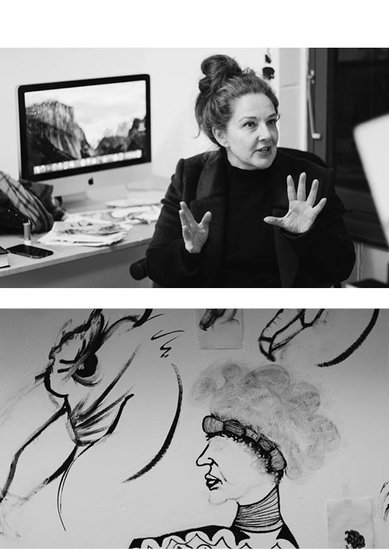 This is Emma. She's got a thick Northern accent, a thing for the Simpson's and two not so little pugs. Funny and charming, Emma is well known around town as Lenny Massive an amazing wall artist. We wrote an incredibly interesting and personal profile here: wearebroadwaymarket.format.com